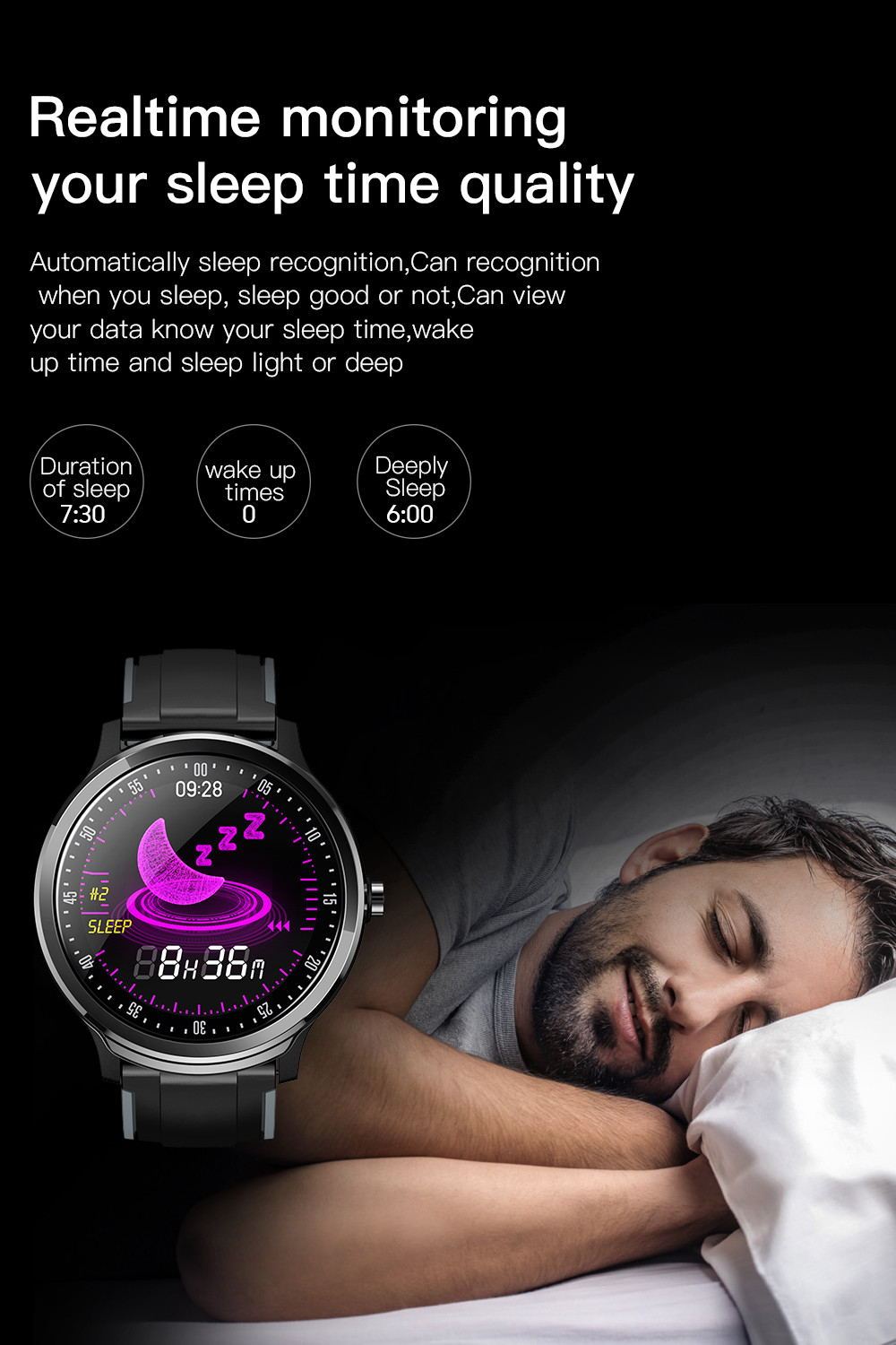 "Newest Smart Watch SN80 Fashion Smartwatch for Men"