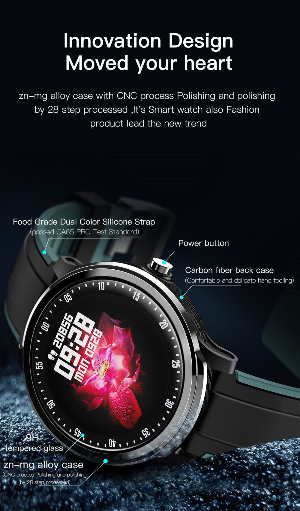 "Newest Smart Watch SN80 Sports Fitness Smartwatch"