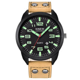 2023 Watch Men Leather Date Casual Analog Quartz Wrist Watch Business Watches Gifts Mature Men Business Watch Top Brand