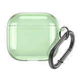 Soft TPU Shockproof Clear Case Cover for Apple AirPods 4 2024 with Carabiner and Anti Fall Protection