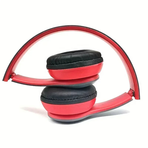 Bluetooth 5.0 Wireless Headphones with Foldable Design, HIFI Stereo Bass, Mic, USB Adapter for iPhone Gaming
