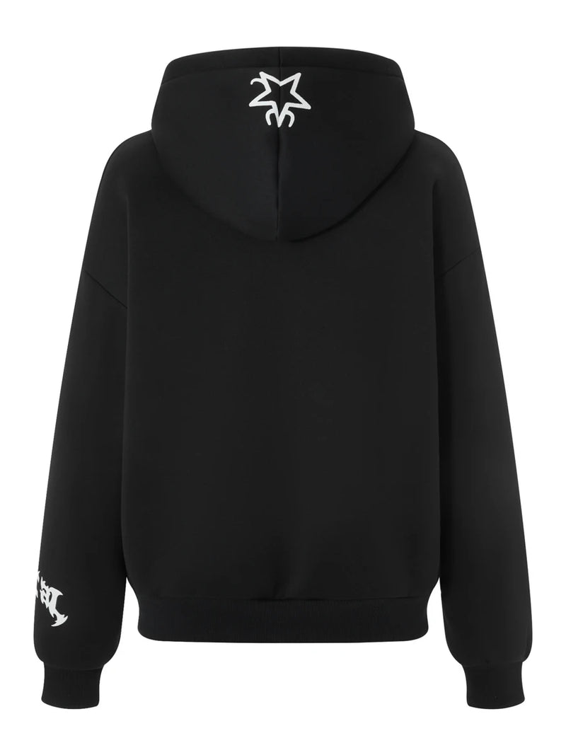 Women s Cute Hoodies Fashion Print Long Sleeve Teen Girl Fall Jacket Casual Clothes Zip-Up Oversized Sweatshirts Coat