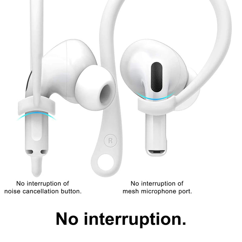1-10pairs Silicone Lightweight Ear Hooks Wireless Headset Ear Hooks Anti-fall Bluetooth Earphone Holder for Airpods Pro3 Headset