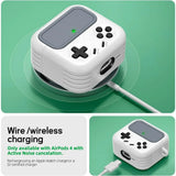 Game-Style Locking Case for AirPods 4 (2024) w/Cleaner Kit - ANC Compatible, Hard Protective Cover for Men & Boys