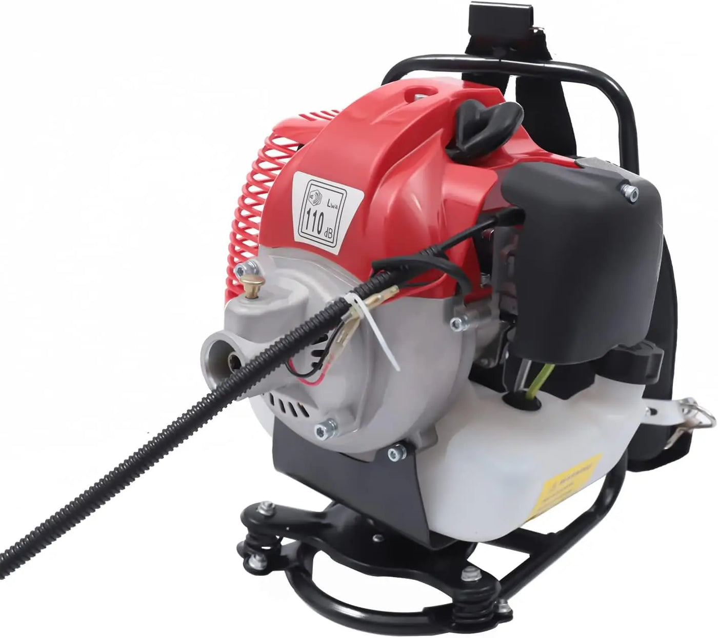Handheld Sweeper, 2-Stroke 52Cc 1700W Gas Power Broom Snow Artificial Turf Grass Backpack Sweeper Petrol-Powered Backpack Leaf