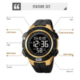 SKMEI Relojes Para Hombres Back Light Digital Sport Watch Mens Countdown Stopwatch Wristwatches 5Bar Waterproof Wrist Watch