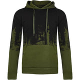Men s Oversized Hood Sweatshirt 3D Printed Long Sleeve Loose Hoodies with Kangaroo Pocket for Autumn Winter