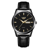 LIGE Classic Quartz Watch for Men Waterproof Leather Strap Calendar Sports Business Men's Quartz Wrist Watch Top Brand Luxury