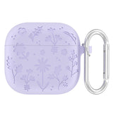 Silicone Earphone Protective Case with Carabiner for AirPods 4 2024 Shockproof and Dustproof Cover