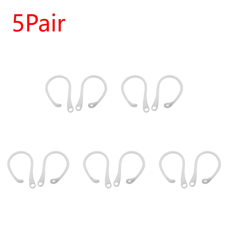1-10pairs Silicone Lightweight Ear Hooks Wireless Headset Ear Hooks Anti-fall Bluetooth Earphone Holder for Airpods Pro3 Headset
