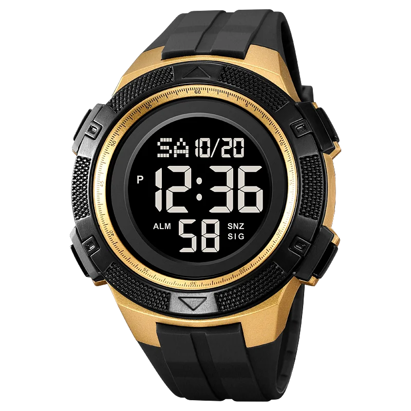 SKMEI Relojes Para Hombres Back Light Digital Sport Watch Mens Countdown Stopwatch Wristwatches 5Bar Waterproof Wrist Watch