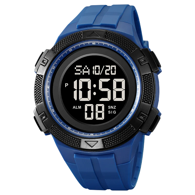 SKMEI Relojes Para Hombres Back Light Digital Sport Watch Mens Countdown Stopwatch Wristwatches 5Bar Waterproof Wrist Watch