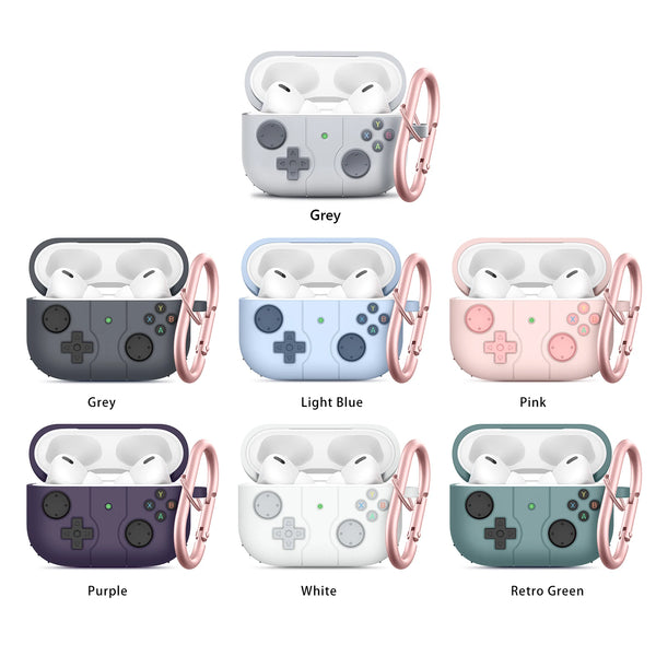 Controller Shaped Protective Cover Shell Replacements Accessories for Apple Airpods Pro 2/Pro Anti-fall Silicone Protective Case