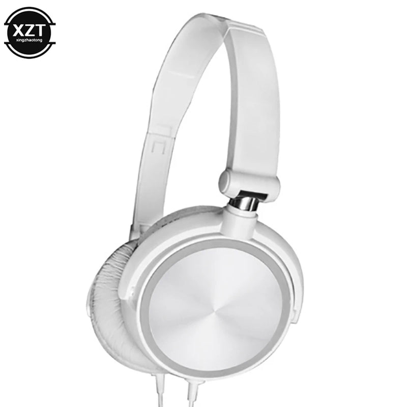 HD Sound Wired Headphones Over Ear Headsets Bass HiFi Sound Music Stereo Earphone Flexible Adjustable Headset For PC MP3 Phone