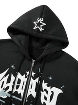 Women s Cute Hoodies Fashion Print Long Sleeve Teen Girl Fall Jacket Casual Clothes Zip-Up Oversized Sweatshirts Coat