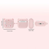 Silicone Earphones Case Protective Cover Front LED Visible Protector Cover Dustproof Earbud Case Cover Skin for AirPods 4 (2024)