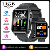 LIGE New Bluetooth Call Smart Watches Women Wrist Watch Fitness Watch Waterproof Smartwatch For Xiaomi Huawei Android iOS iPhone