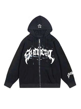 Women s Cute Hoodies Fashion Print Long Sleeve Teen Girl Fall Jacket Casual Clothes Zip-Up Oversized Sweatshirts Coat