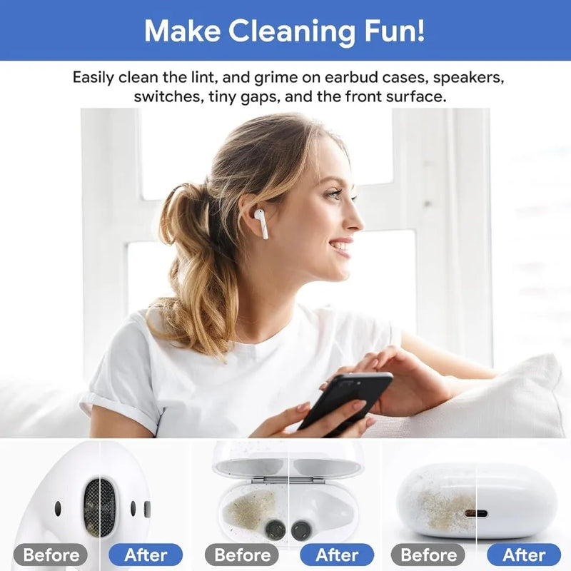 12 in 1 iPhone Cleaning Kit Airpods Cleaning Kit iPad Phone Charging Port Cleaner Repair Restore Tool Multi Cleaner Tool Kit fo