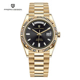 2025 New PAGANI DESIGN DD36 Rose Gold Luxury Men's Watches Mechanical Automatic Wrist Watch For Men AR Sapphire Mirror Man Gift