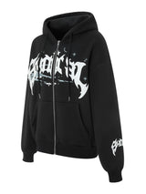 Women s Cute Hoodies Fashion Print Long Sleeve Teen Girl Fall Jacket Casual Clothes Zip-Up Oversized Sweatshirts Coat