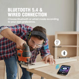 Electronic Headphone 5.0 Bluetooth Earmuffs Hearing Protection Headphones for Music Safety Noise Reduction shooting earmuffs