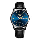 LIGE Classic Quartz Watch for Men Waterproof Leather Strap Calendar Sports Business Men's Quartz Wrist Watch Top Brand Luxury
