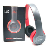 Bluetooth 5.0 Wireless Headphones with Foldable Design, HIFI Stereo Bass, Mic, USB Adapter for iPhone Gaming