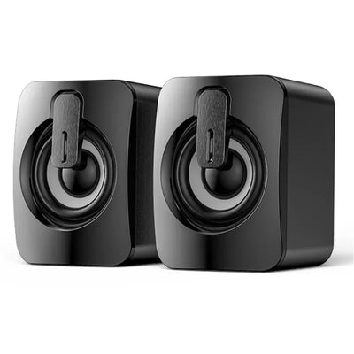 Alto-falante de computador som estéreo com microfone 3.5mm aux home office pc alto-falante para macbook desktop notebook computador alto-falante