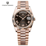 2025 New PAGANI DESIGN DD36 Rose Gold Luxury Men's Watches Mechanical Automatic Wrist Watch For Men AR Sapphire Mirror Man Gift