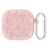Silicone Earphone Protective Case with Carabiner for AirPods 4 2024 Shockproof and Dustproof Cover