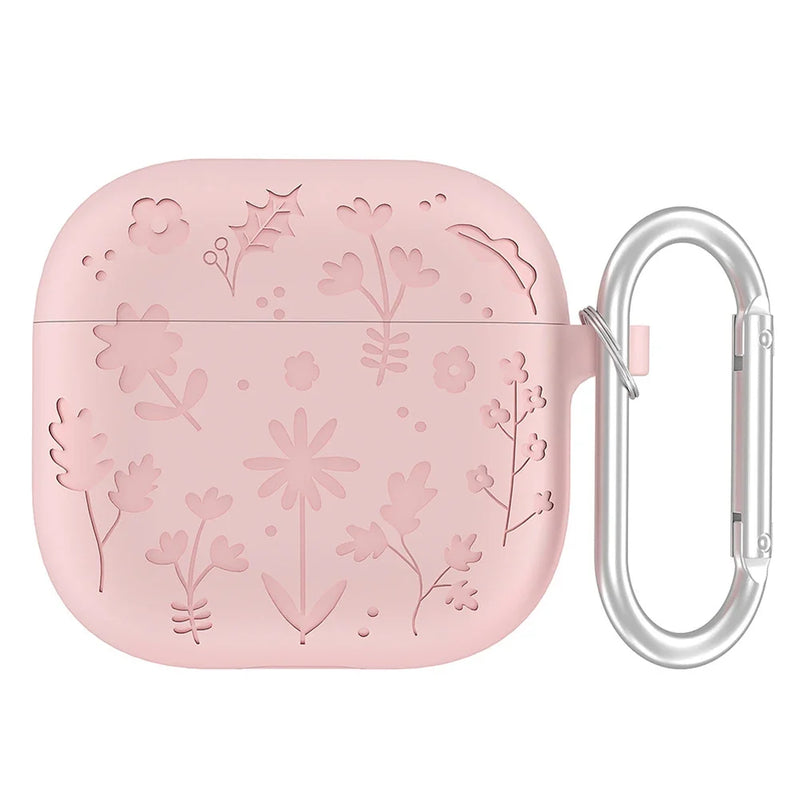 Silicone Earphone Protective Case with Carabiner for AirPods 4 2024 Shockproof and Dustproof Cover