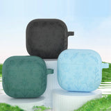 Silicone Earphone Protective Case with Carabiner for AirPods 4 2024 Shockproof and Dustproof Cover