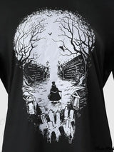 Women s Long Sleeve Halloween Skull Print Hooded Hoodies Shirts Spring Fall Casual Tops Streetwear Fashion Pullover Sweatshirt