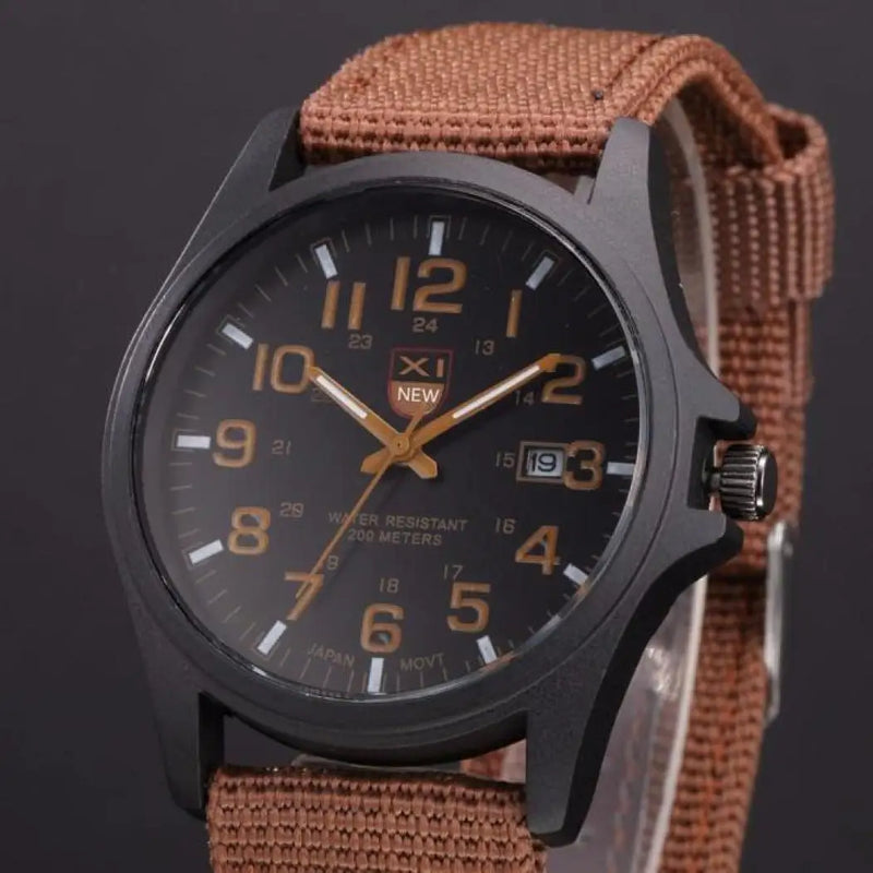 Outdoor Mens Date Stainless Steel Military Sports Analog Quartz Army Wrist Watch relogio masculino watch men часы мужские 2023