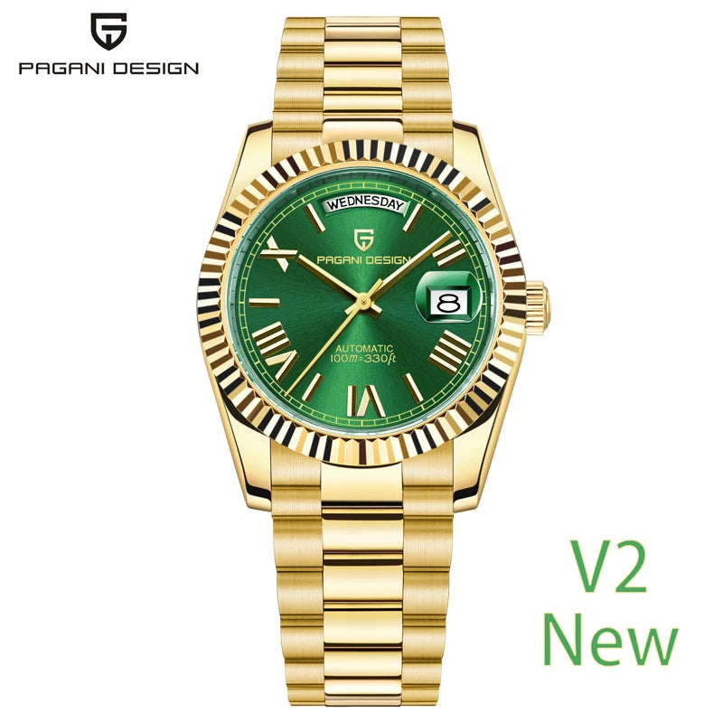 PAGANI DESIGN Men's Mechanical Watches Luxury Automatic Watch For Men 2023 New AR Sapphire glass Complete Calendar Wrist watch