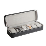 Bymaocar Portable 6 Slot Zipper Watch Case Collector Storage Organizer Home Jewelry Earrings Wrist Watch Box Waterproof