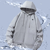 2024 Outdoor Electric USB Heating Sweaters Hoodies Men Women Winter Warm Heated Clothes 5 Area Winter Heating Casual Hoodies