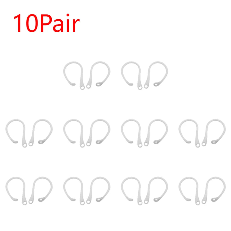1-10pairs Silicone Lightweight Ear Hooks Wireless Headset Ear Hooks Anti-fall Bluetooth Earphone Holder for Airpods Pro3 Headset