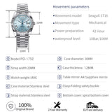 PAGANI DESIGN DD36 Gold Green V2 Men's Mechanical Watches Luxury Automatic Watch For Men 2024 New AR Sapphire glass Wrist watch