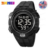SKMEI Relojes Para Hombres Back Light Digital Sport Watch Mens Countdown Stopwatch Wristwatches 5Bar Waterproof Wrist Watch