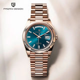 2025 New PAGANI DESIGN DD36 Rose Gold Luxury Men's Watches Mechanical Automatic Wrist Watch For Men AR Sapphire Mirror Man Gift