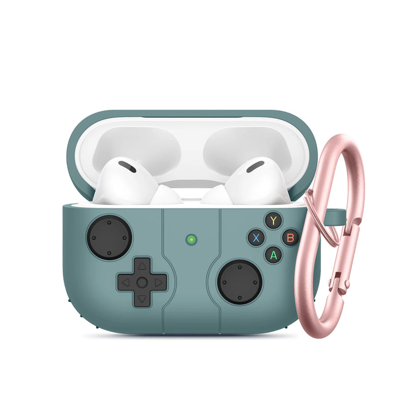 Controller Shaped Protective Cover Shell Replacements Accessories for Apple Airpods Pro 2/Pro Anti-fall Silicone Protective Case
