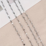 2Meters/78.74inch Golden Stainless Steel Lips Chains For Necklace Choker Bracelet Jewelry Making DIY Components Chain Accessories No Fade
