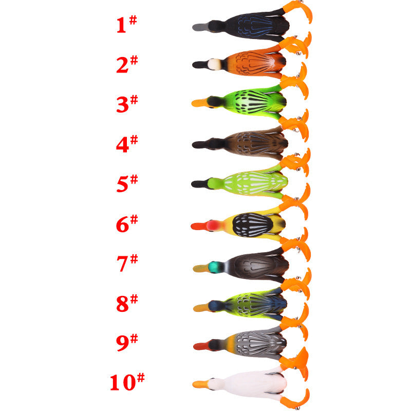 Lure Propeller Flippers Duck Floating Rotating Tractor